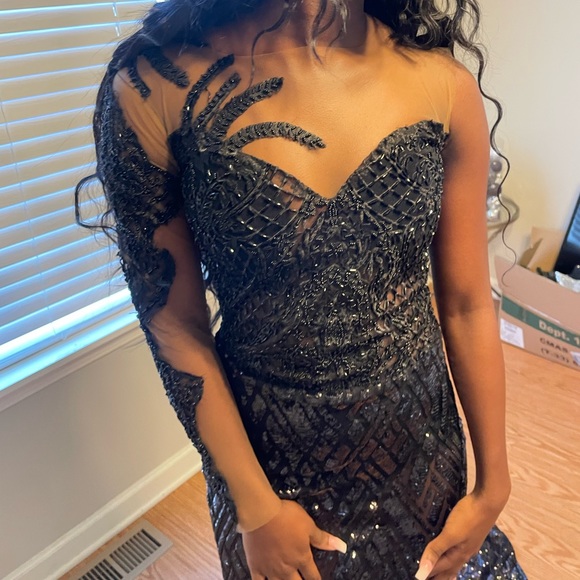 Custom Black Prom Dress